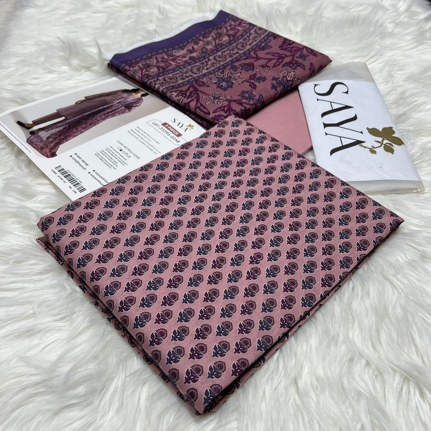Bin Saeed Printed Lawn 3PC Suit