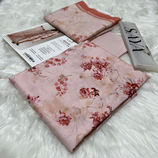 Bin Saeed Printed Lawn 3PC Suit