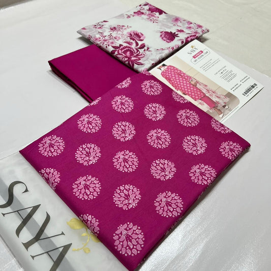 Bin Saeed Printed Lawn 3PC Suit