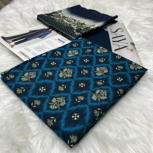 Bin Saeed Printed Lawn 3PC Suit
