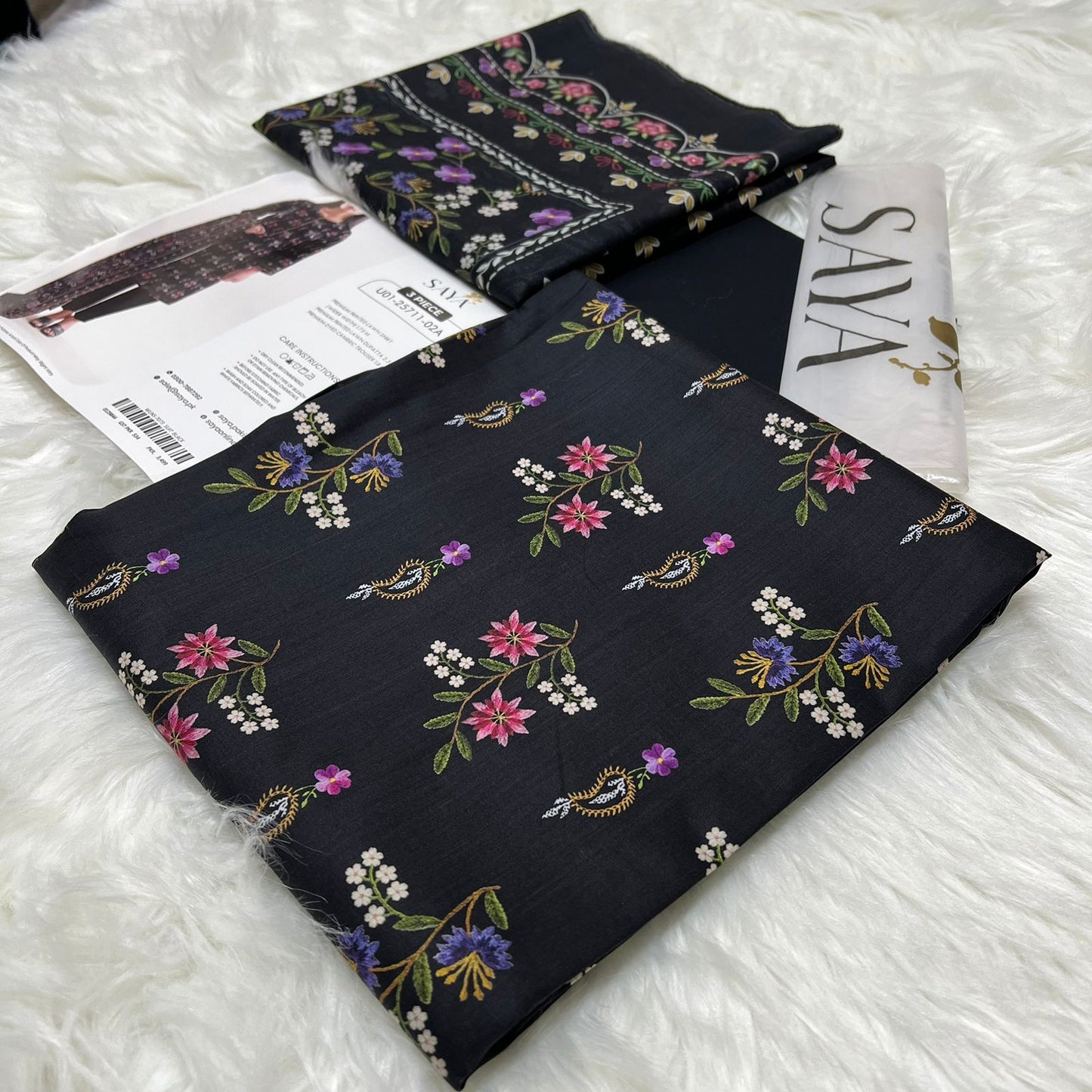 Bin Saeed Printed Lawn 3PC Suit