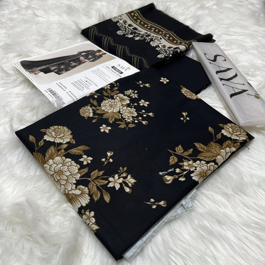 Bin Saeed Printed Lawn 3PC Suit