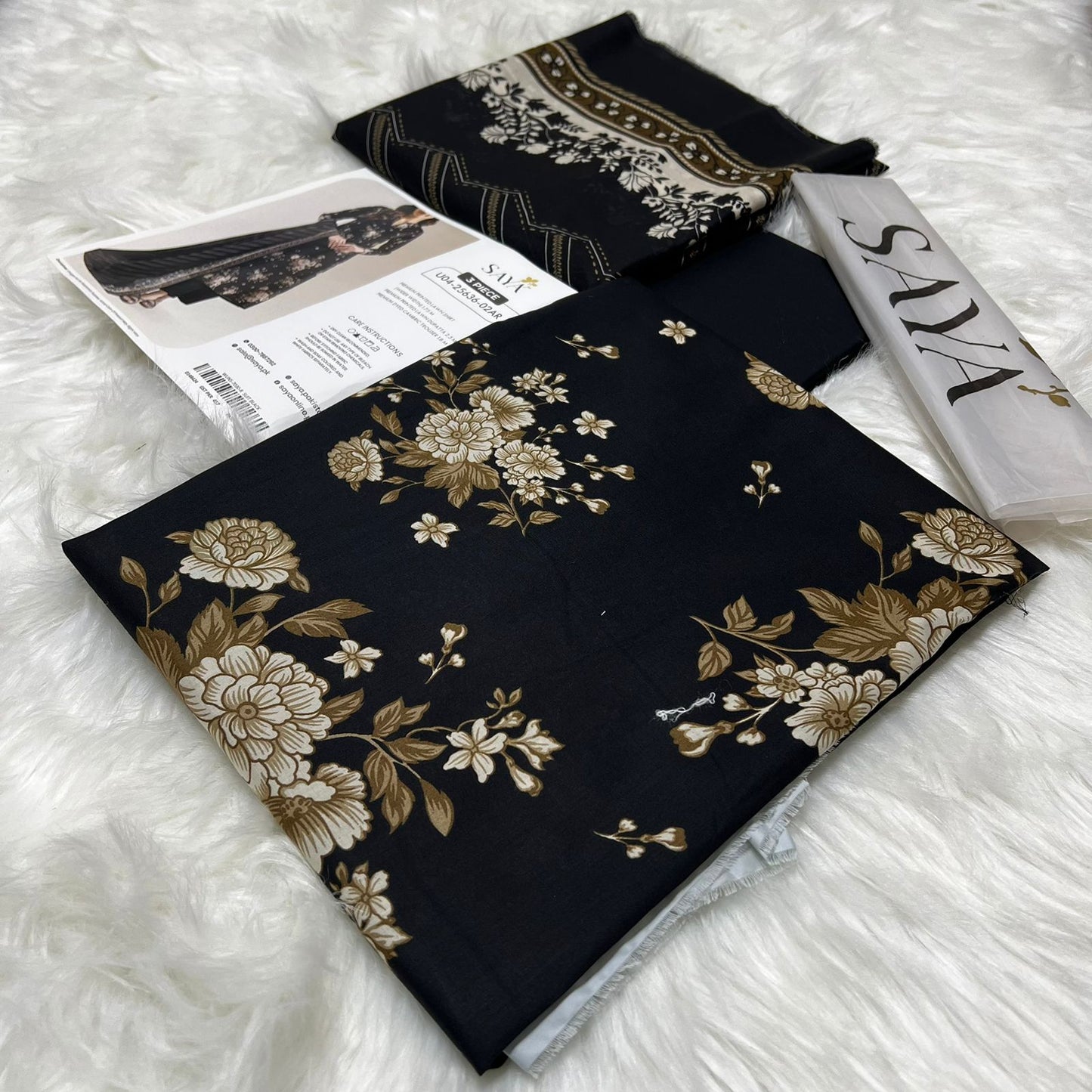 Bin Saeed Printed Lawn 3PC Suit
