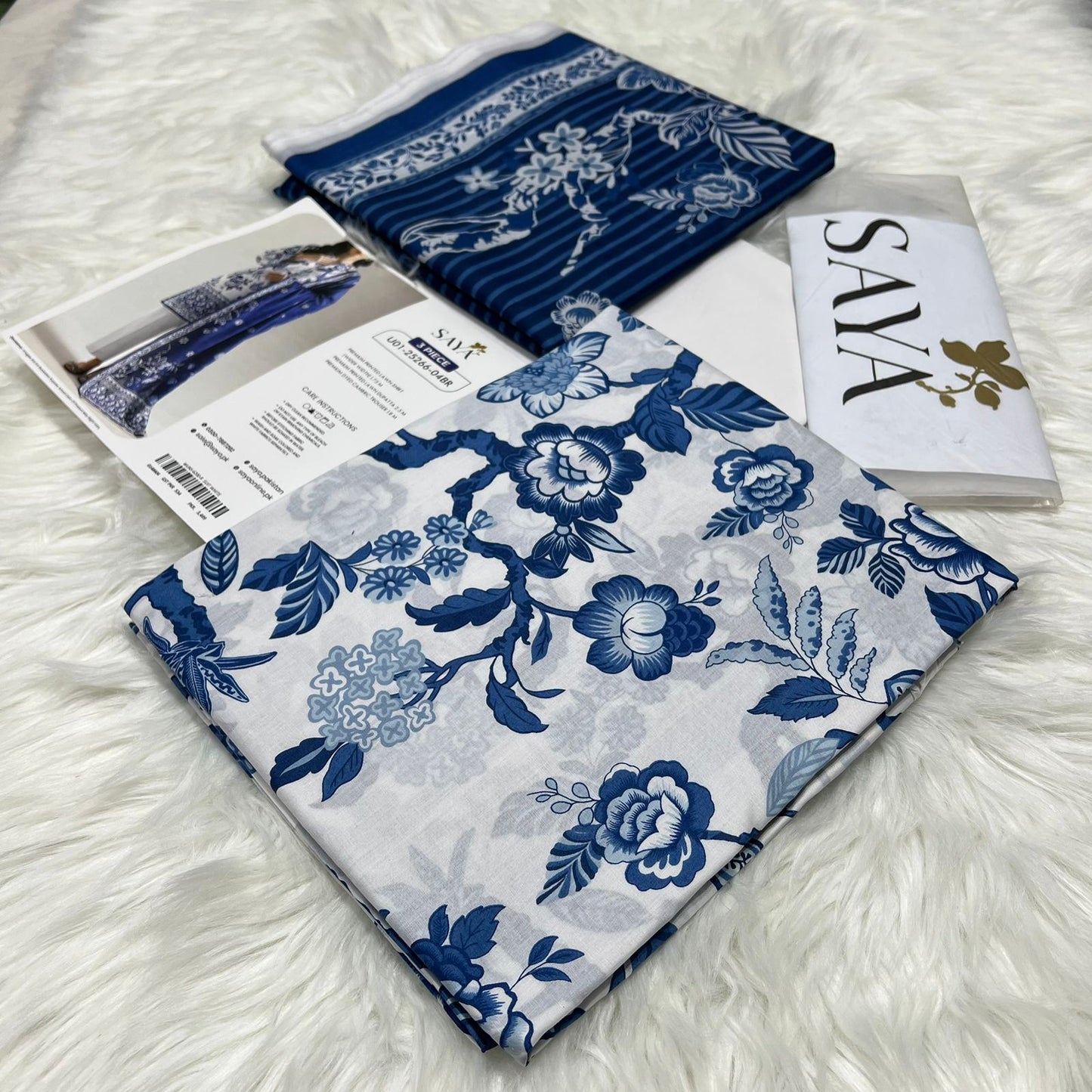 Bin Saeed Printed Lawn 3PC Suit