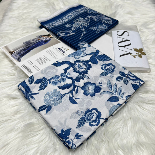 Bin Saeed Printed Lawn 3PC Suit