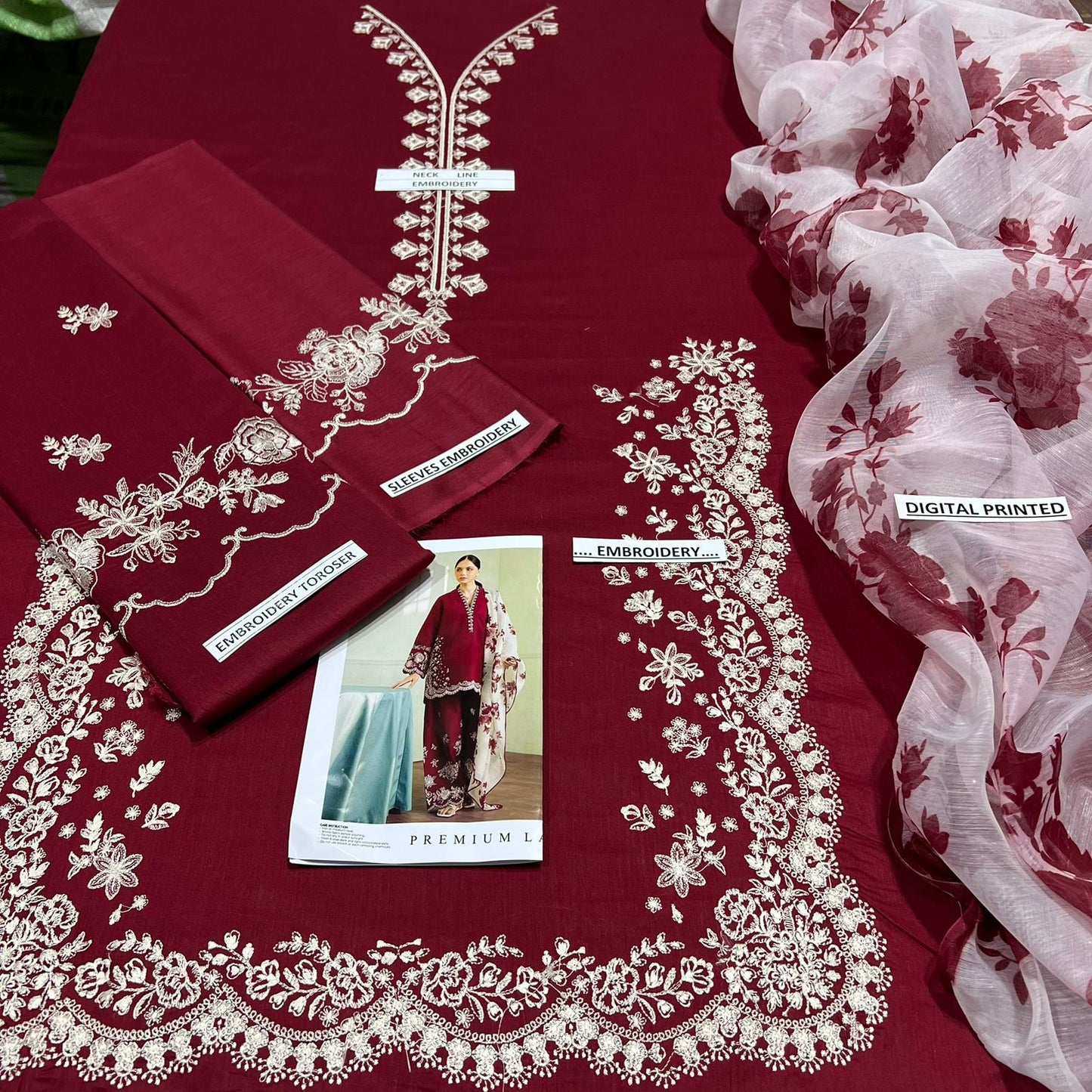 Zara Shahjahan Lawn 3PC (D#5068)