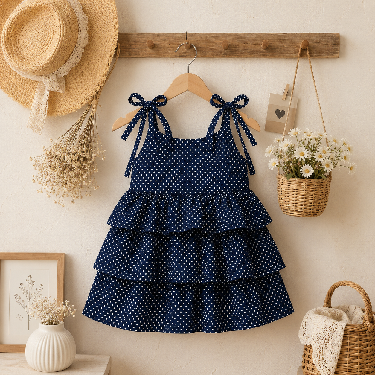 Three-Layered Ruffled Cotton Top (A002)
